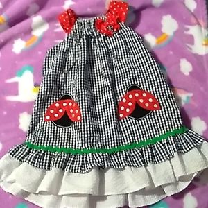 Casual lady bug dress size 12-18 months